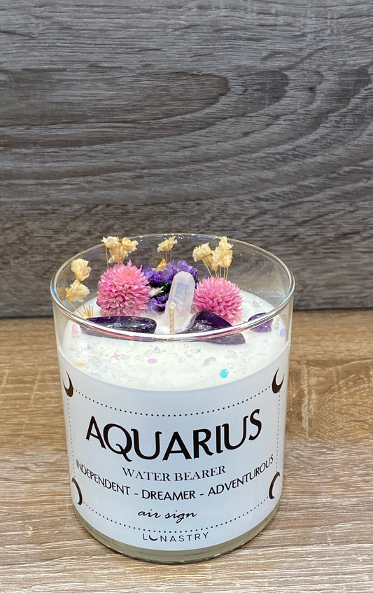 Lunastry Candle Aquarius