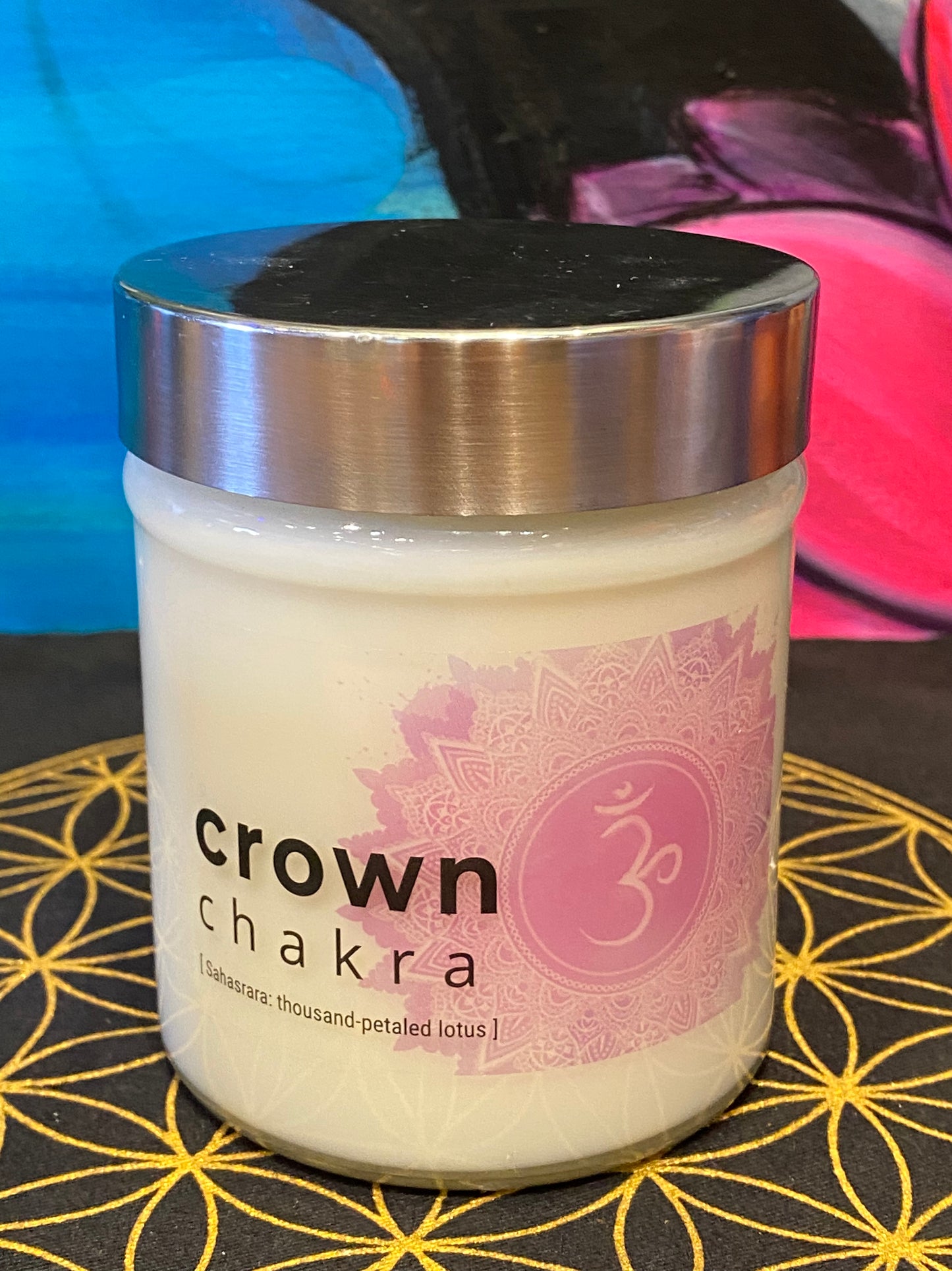 Nature's Artifacts Crown Chakra Candle