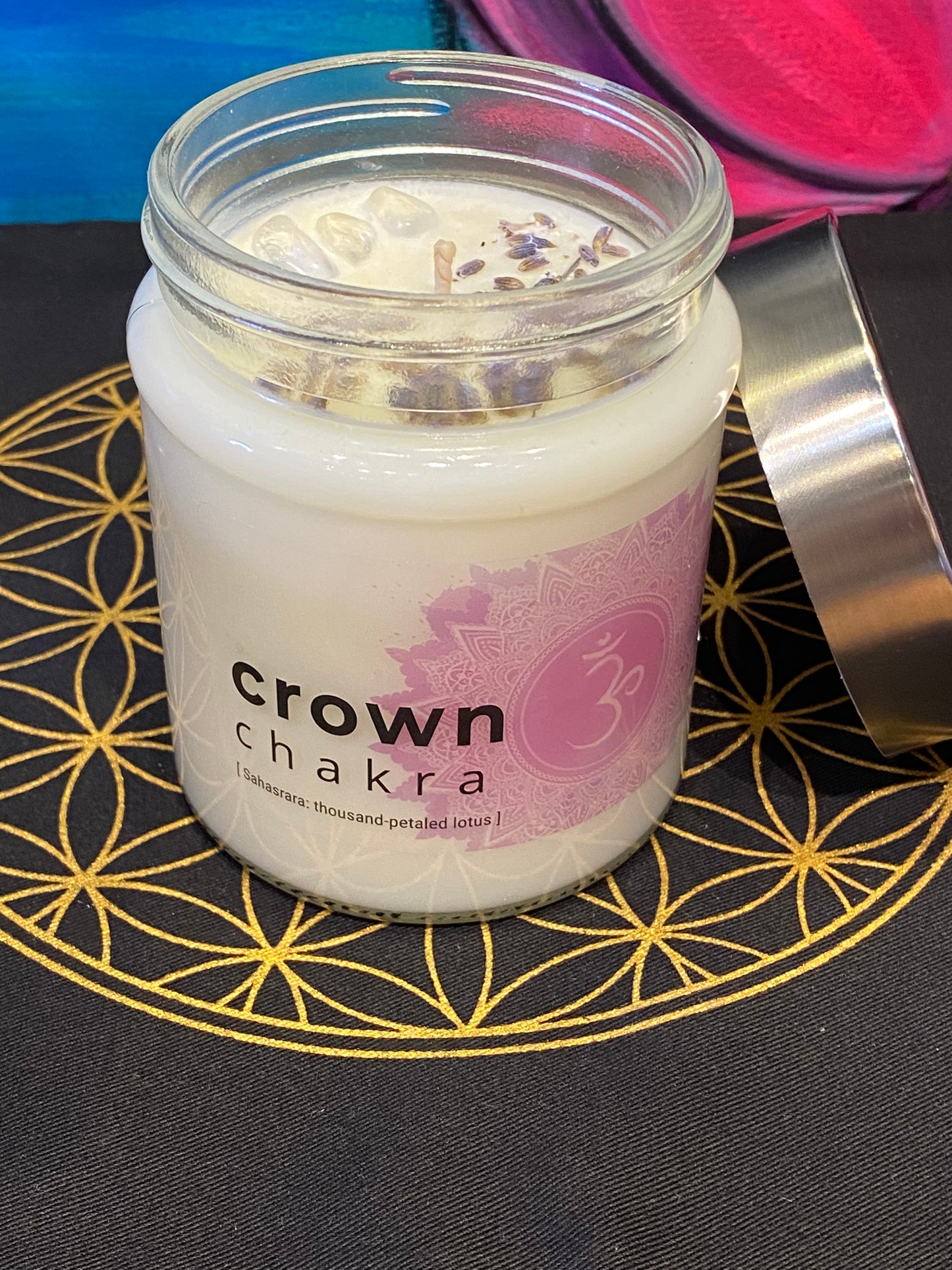 Nature's Artifacts Crown Chakra Candle