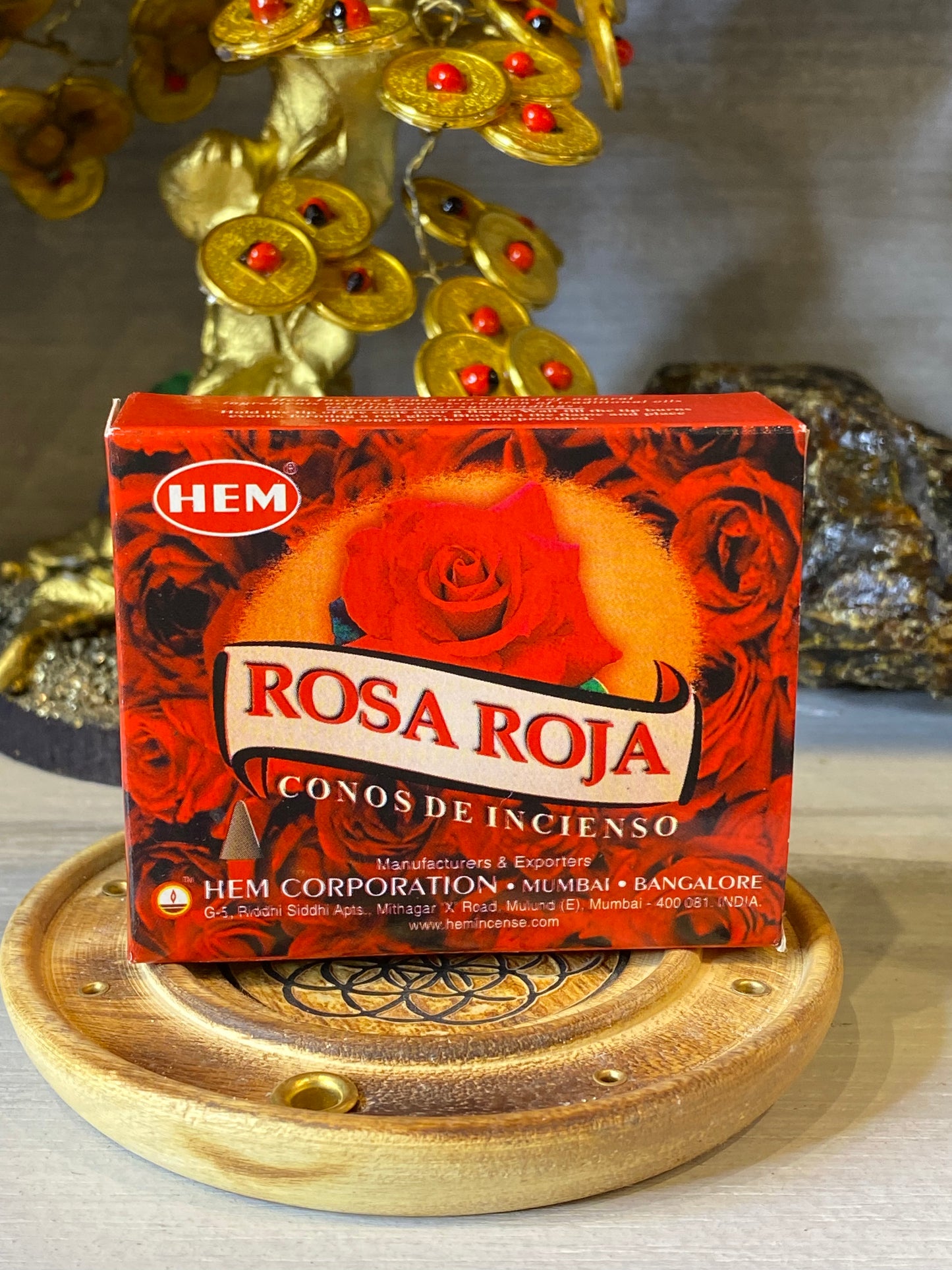 HEM Red Rose Incense 10 Cones Each