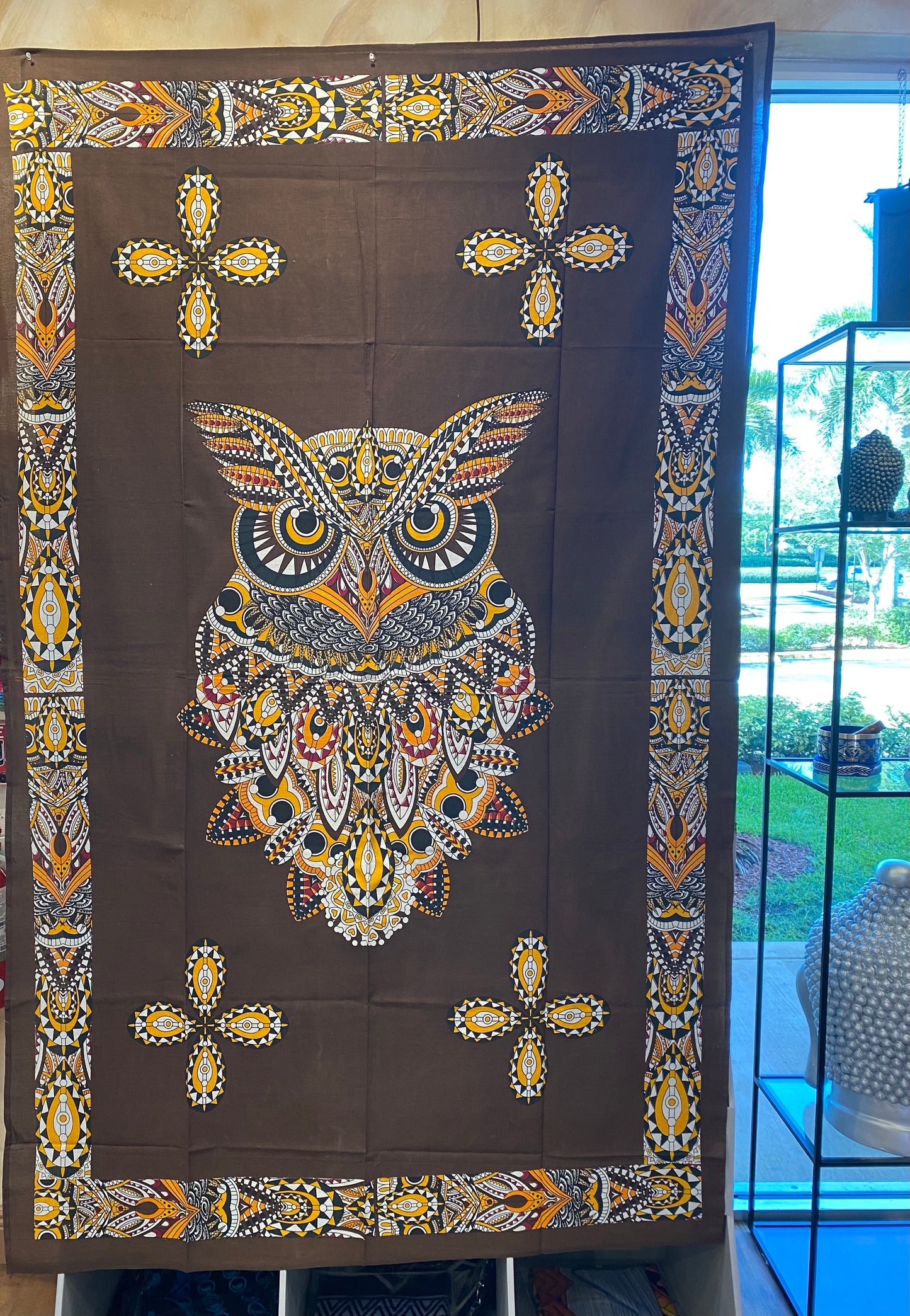 Chic Owl Tapestry Brown