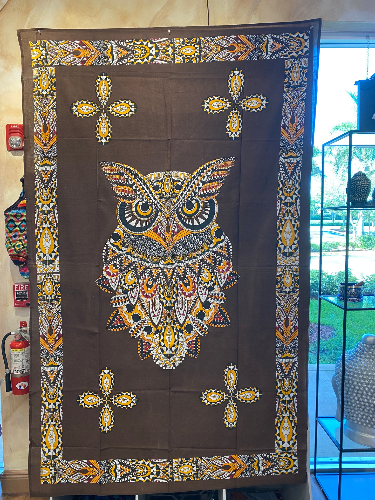 Chic Owl Tapestry Brown