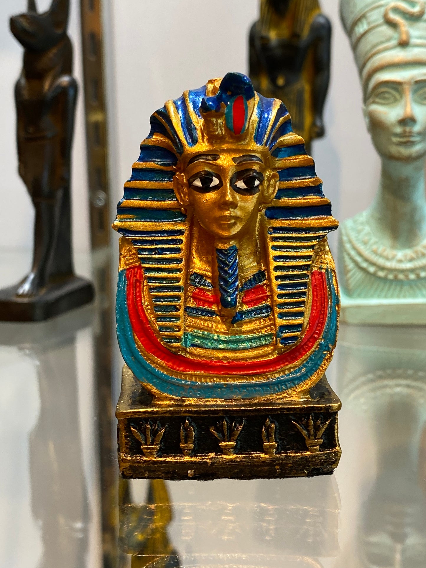 Egyptian King Tut Bust Fine Mini Figurine