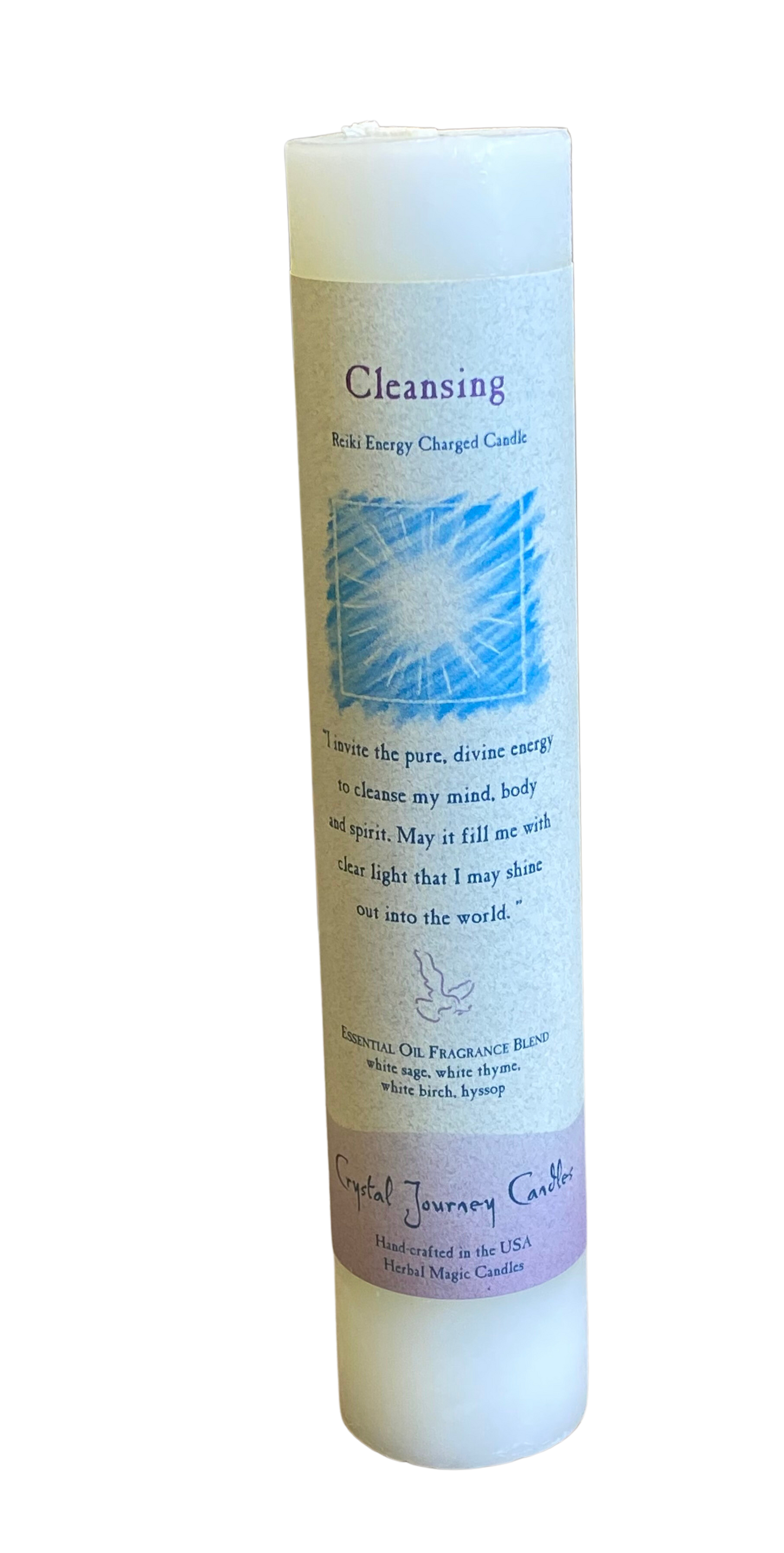 Crystal Journey Reiki Pillar Candle Cleansing