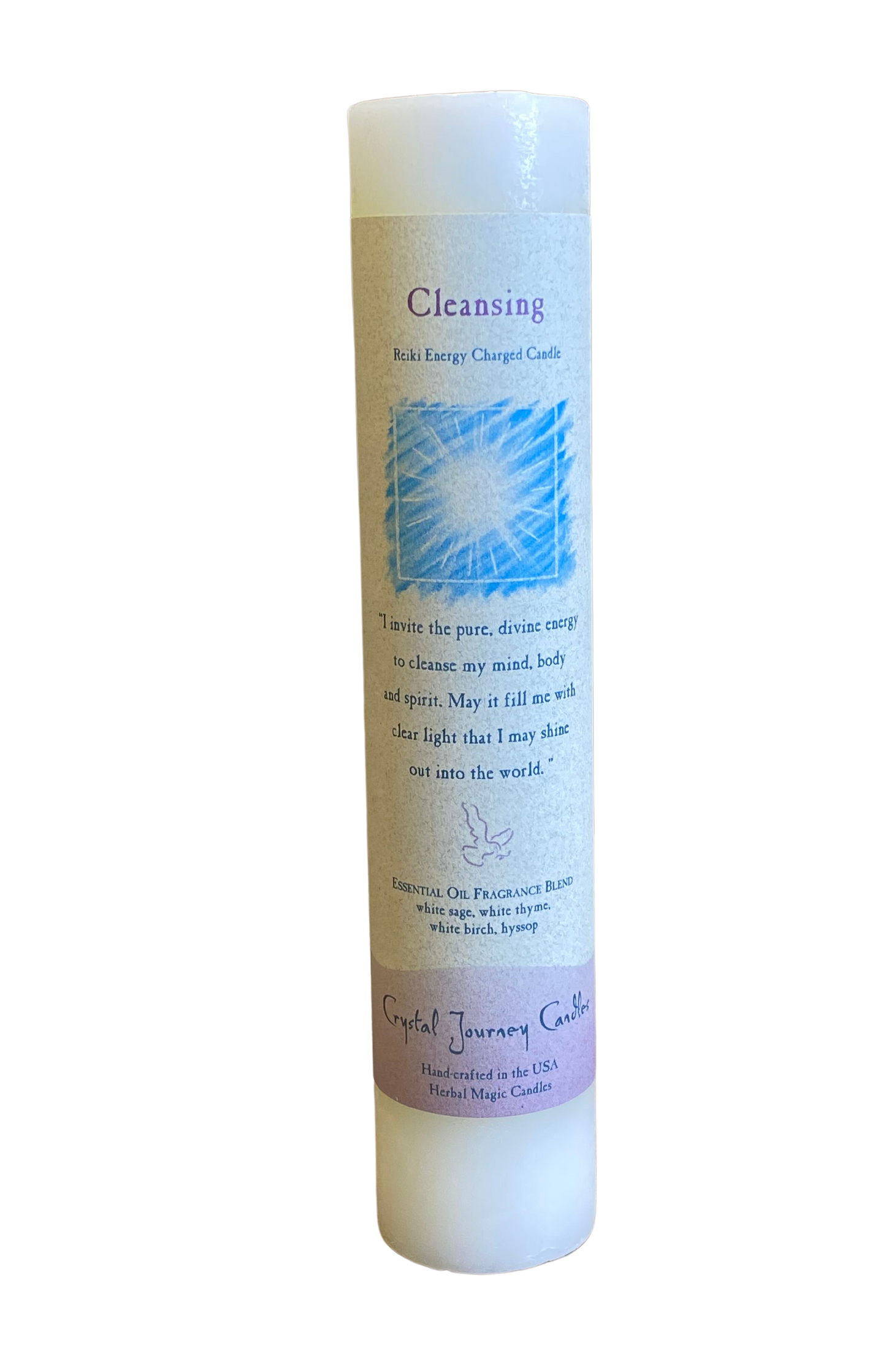 Crystal Journey Reiki Pillar Candle Cleansing