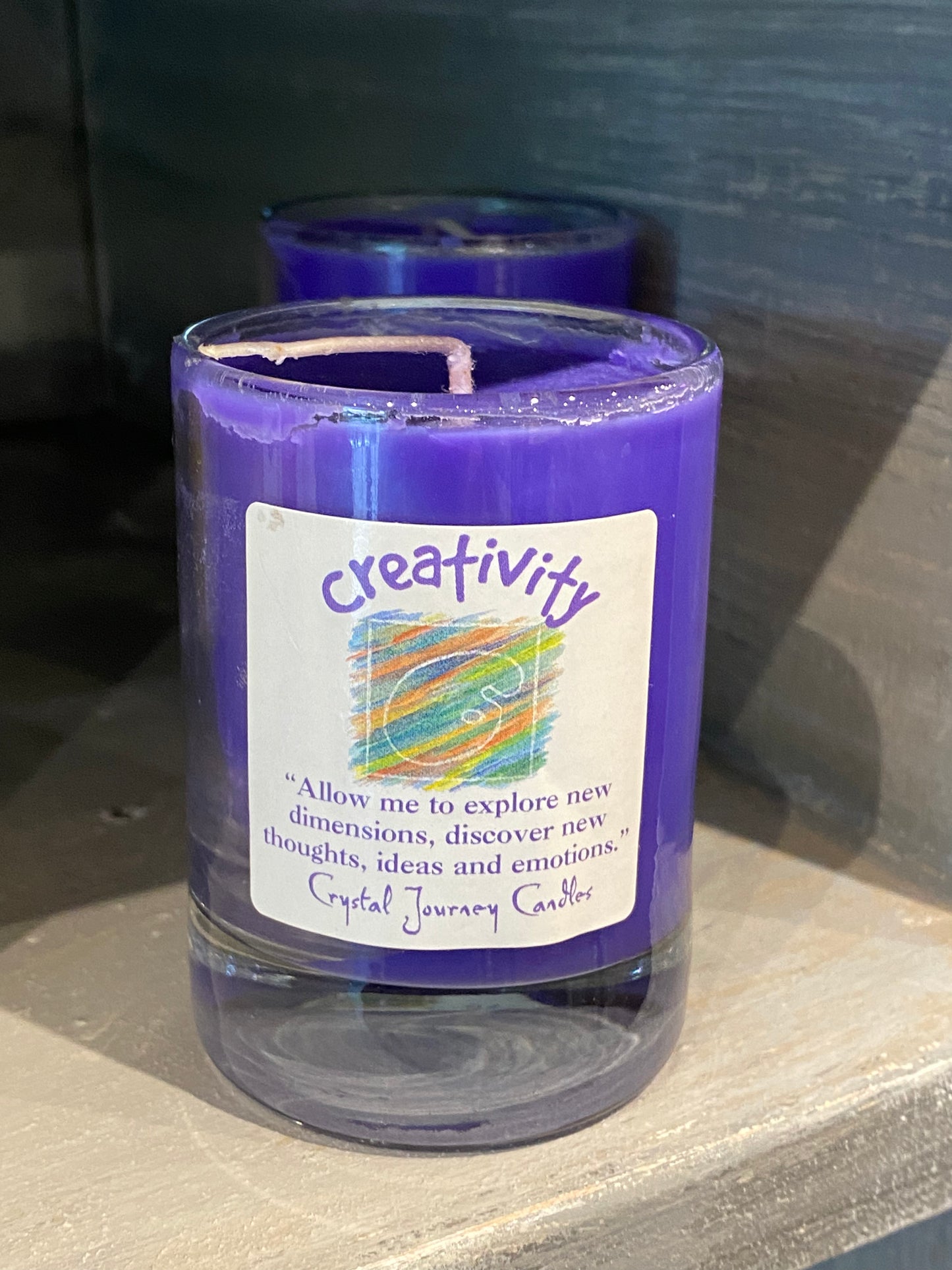 Creativity-Crystal Journey Filled Glass Votives