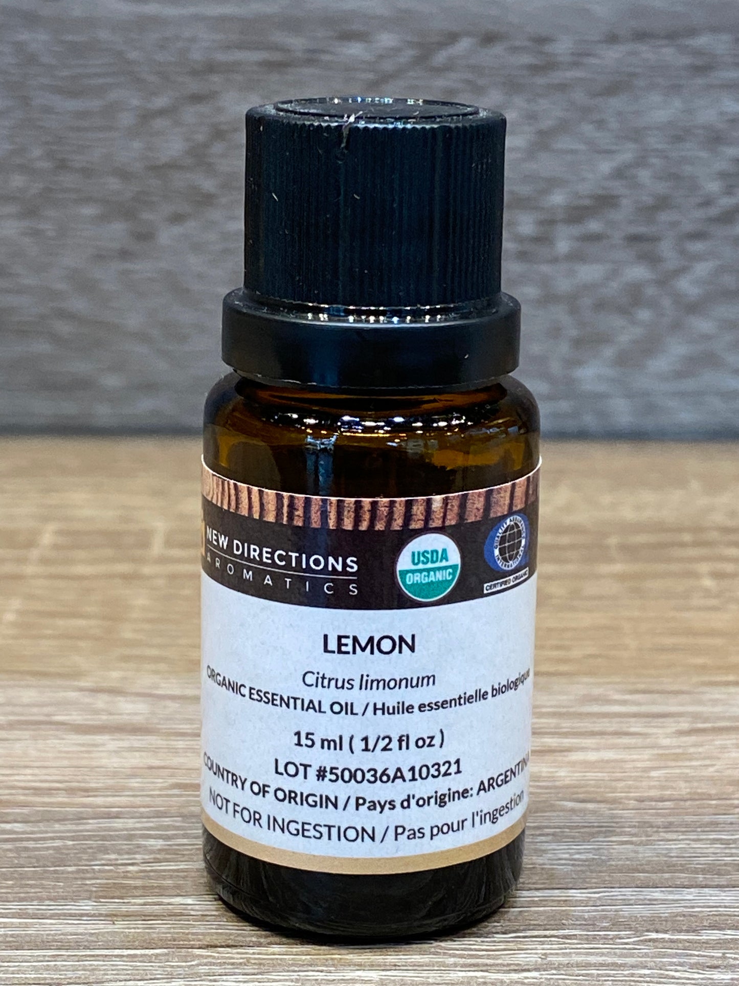 New Directions Lemon Organic Essential Oil