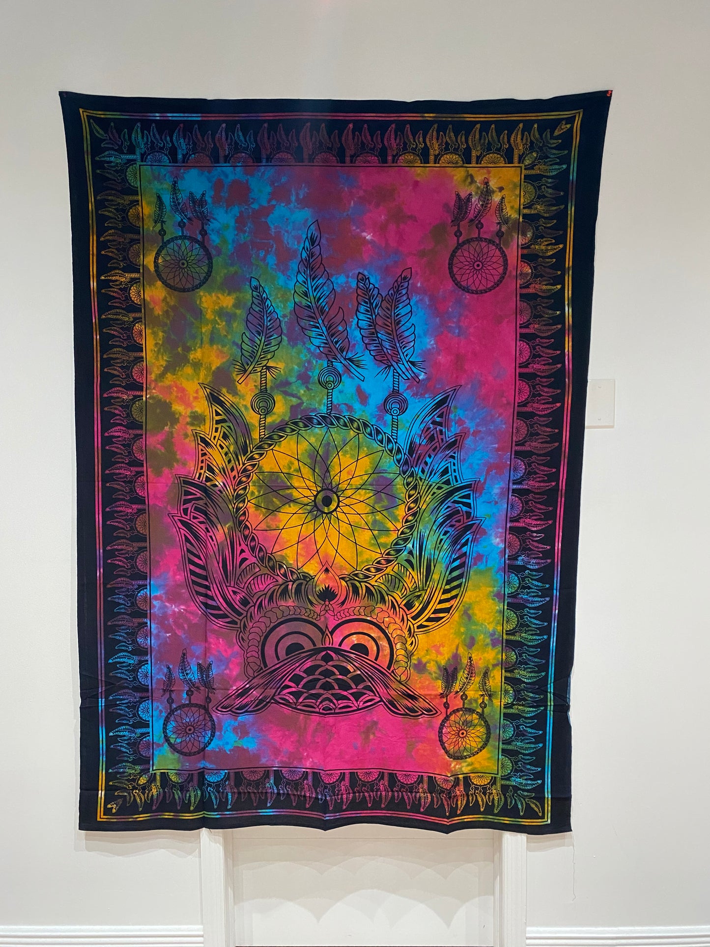 Owl Dream Catcher Tapestry