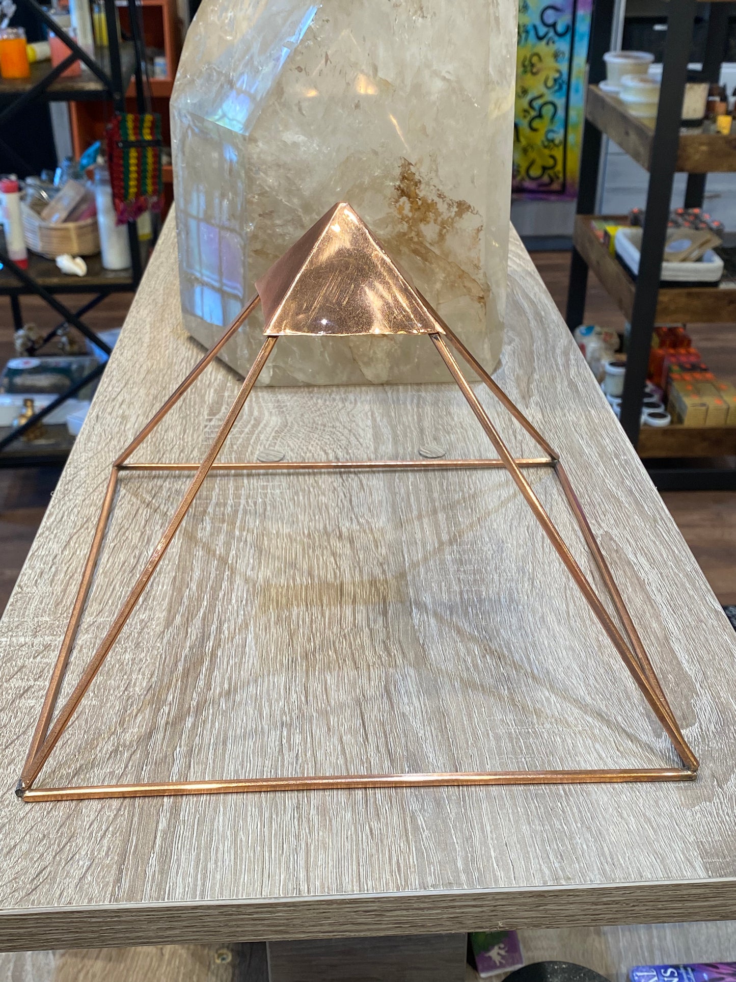 Copper Handcraft Brass Pyramid Meditation