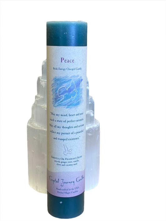 Peace Reiki Pillar Candle