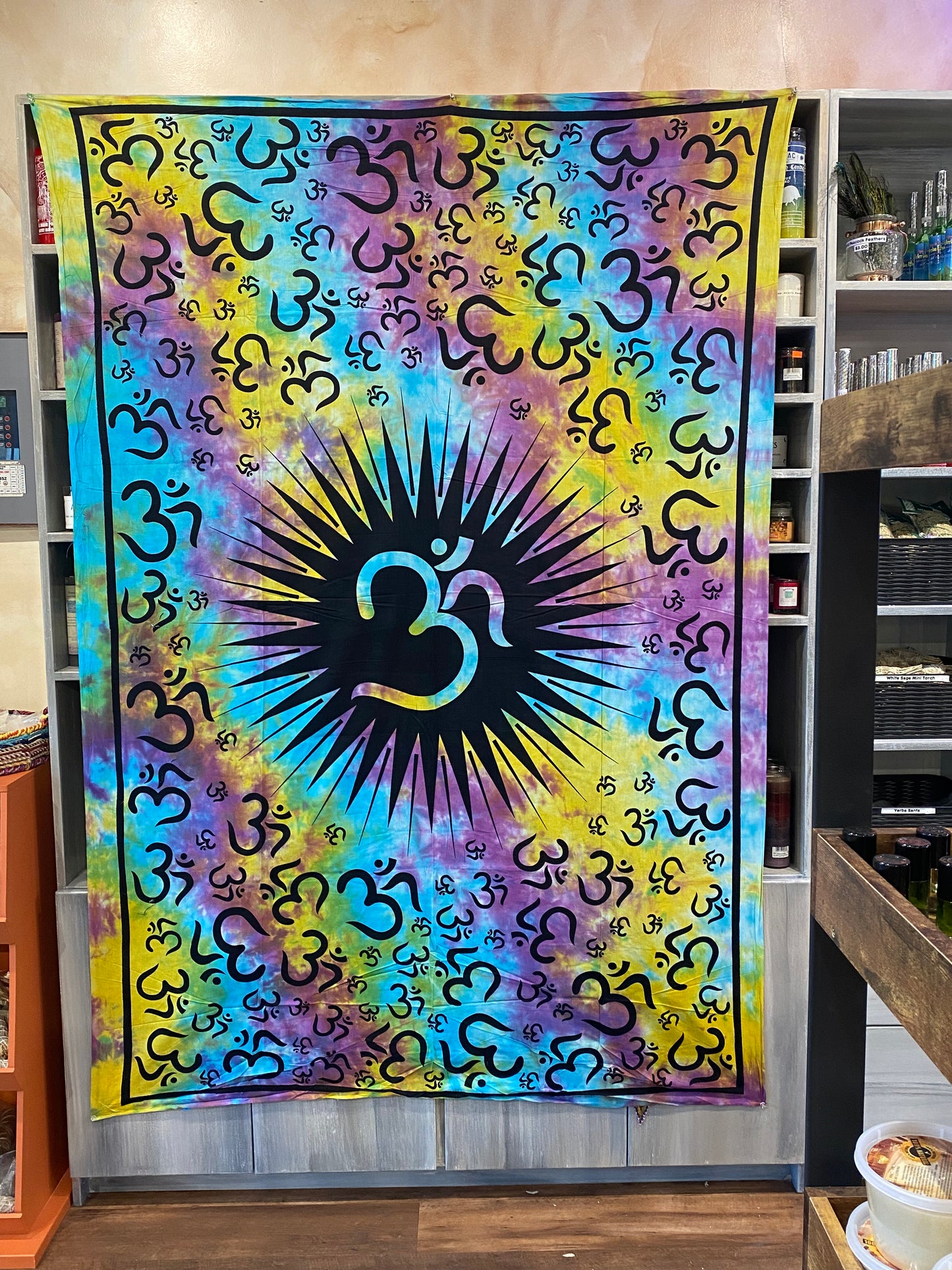 Om Tye-Dye Tapestry