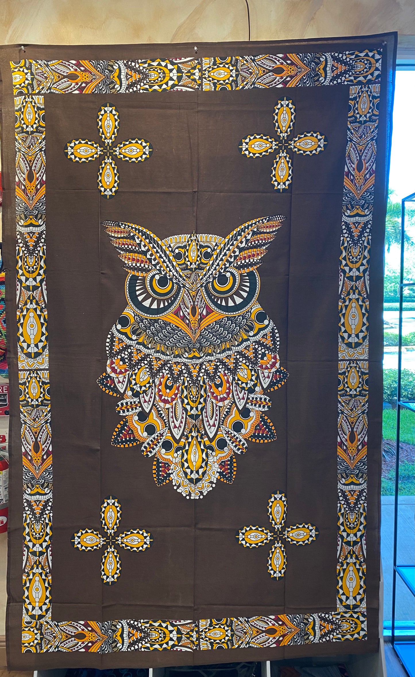 Chic Owl Tapestry Brown