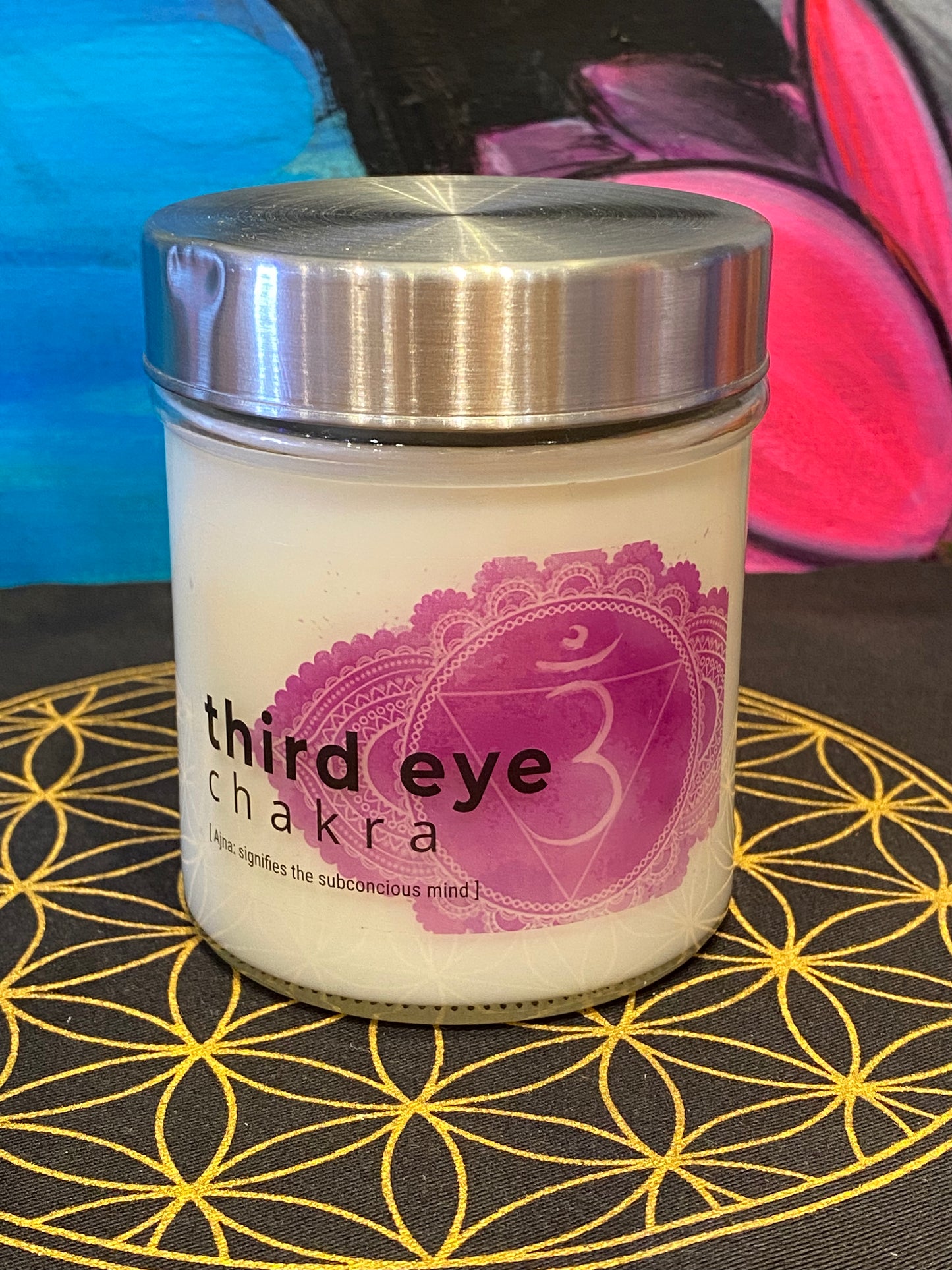 Nature's Artifacts Third Eye Chakra Candle