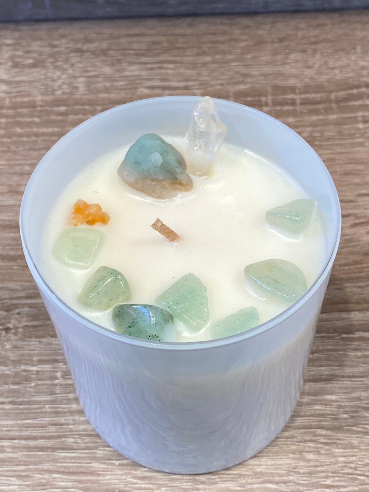 Crystal Scented Candle Aventurine