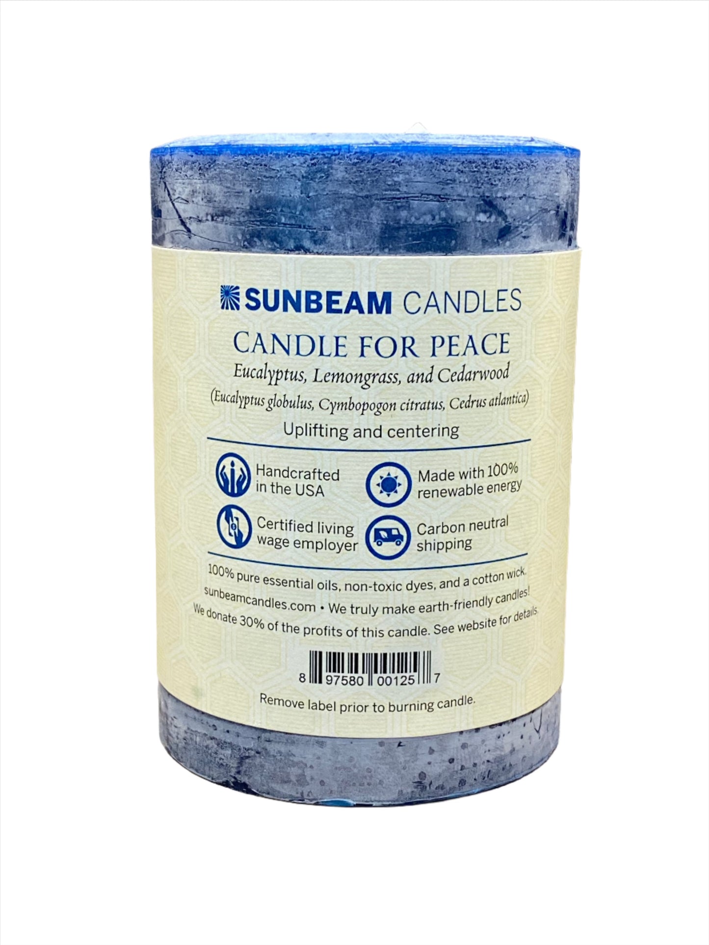 Sunbeam Candles Candle For Peace