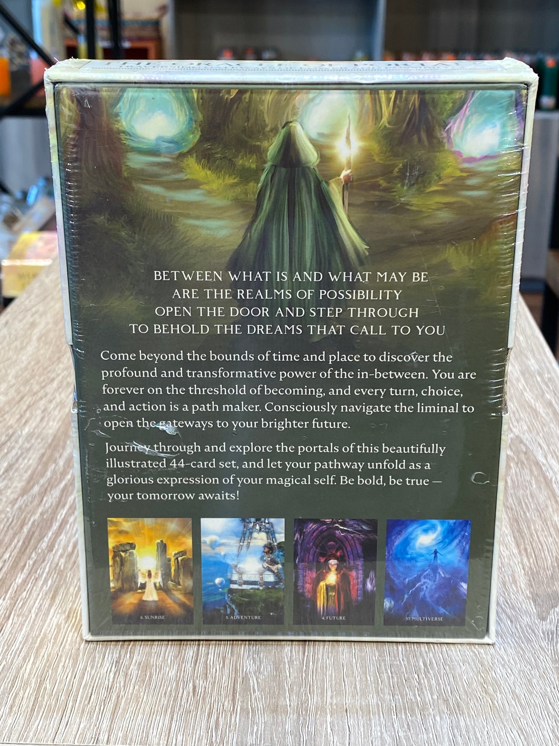 The oracle of Portals Tarot back cover