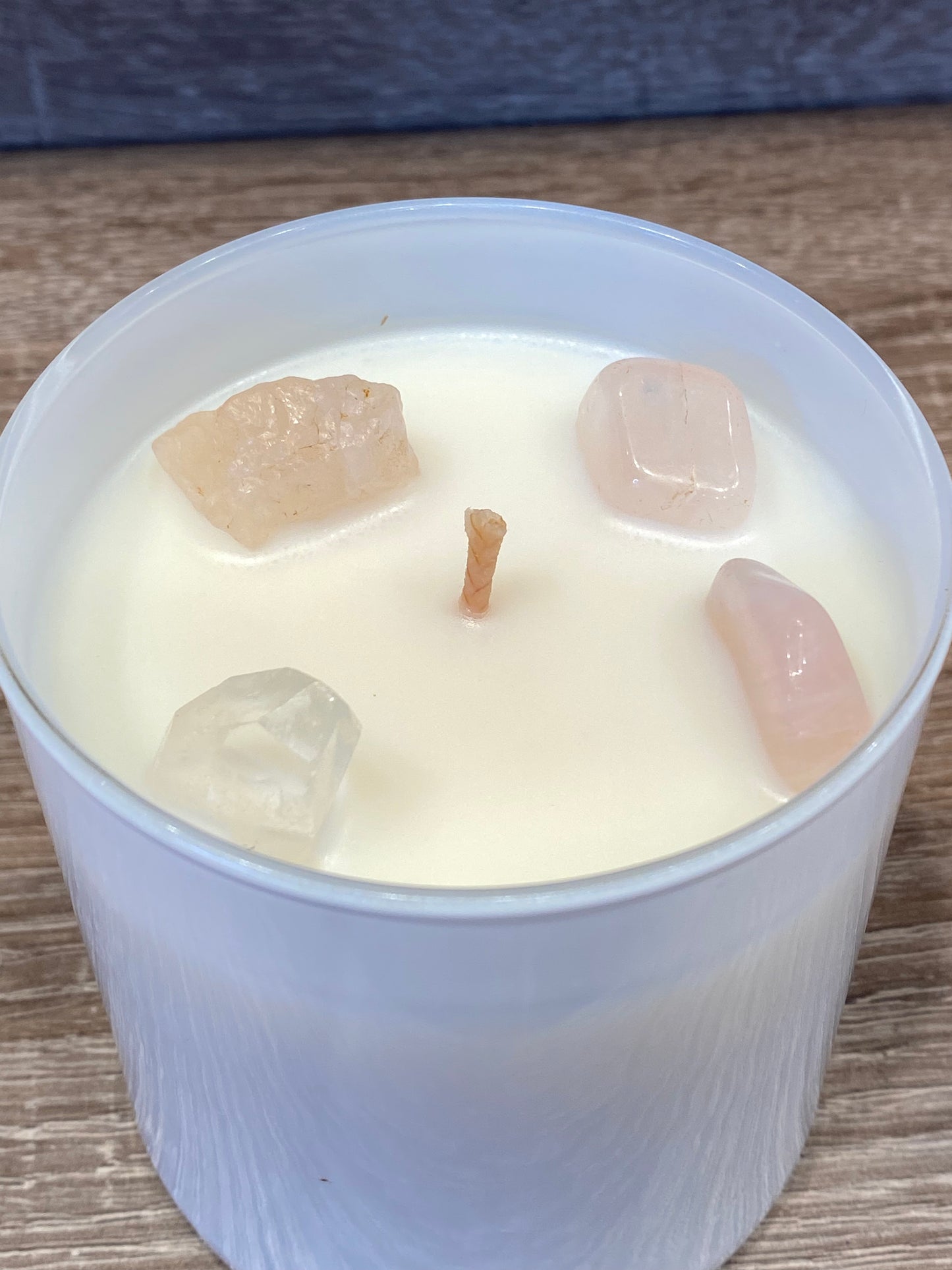 Crystal Scented Candle Rose Quartz