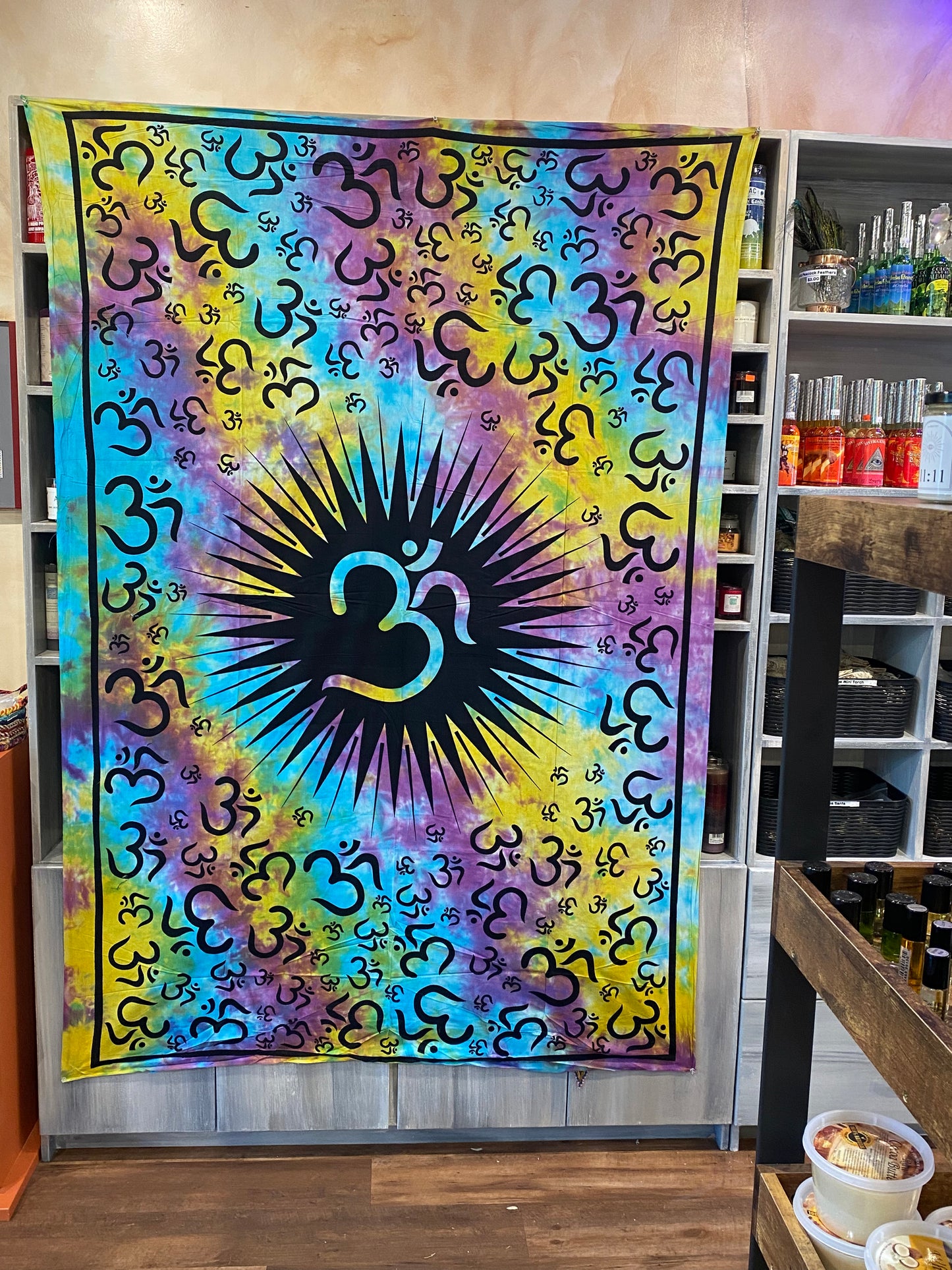 Om Tye-Dye Tapestry