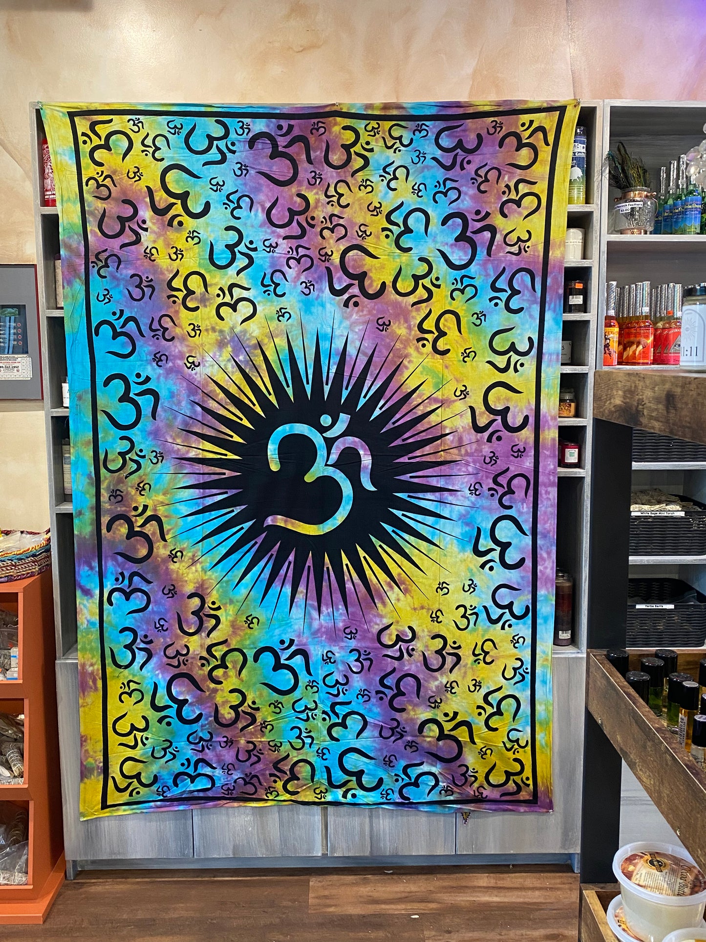 Om Tye-Dye Tapestry