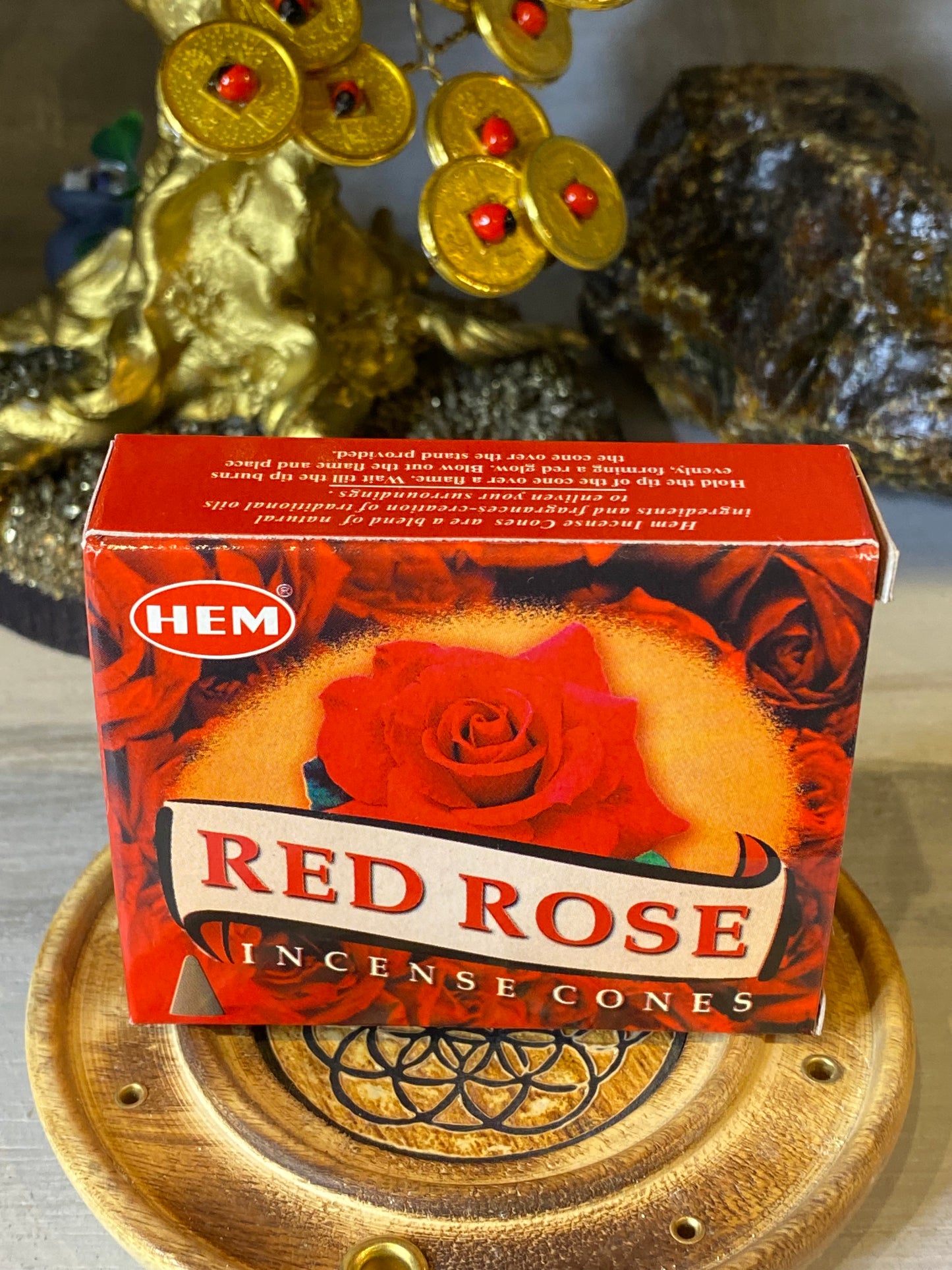 HEM Red Rose Incense 10 Cones Each