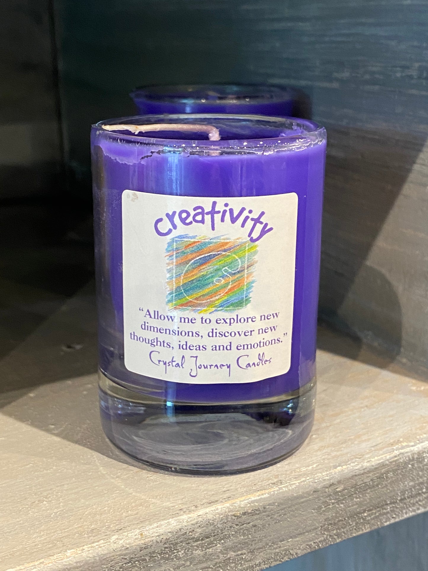 Creativity-Crystal Journey Filled Glass Votives