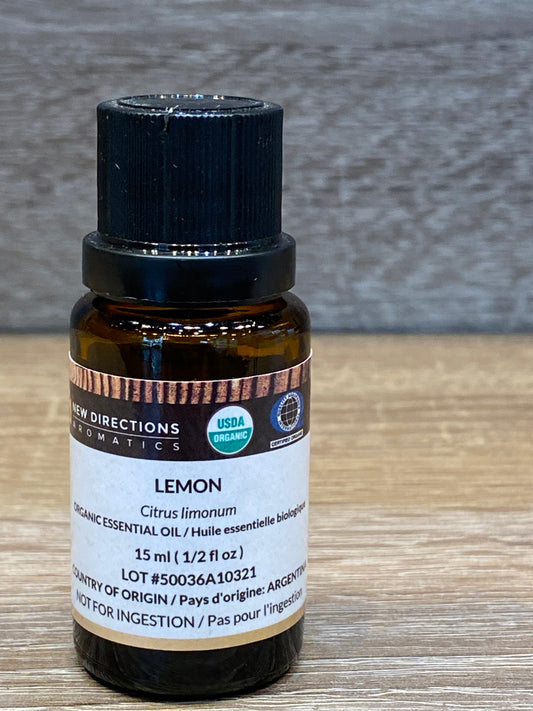 New Directions Lemon Organic Essential Oil