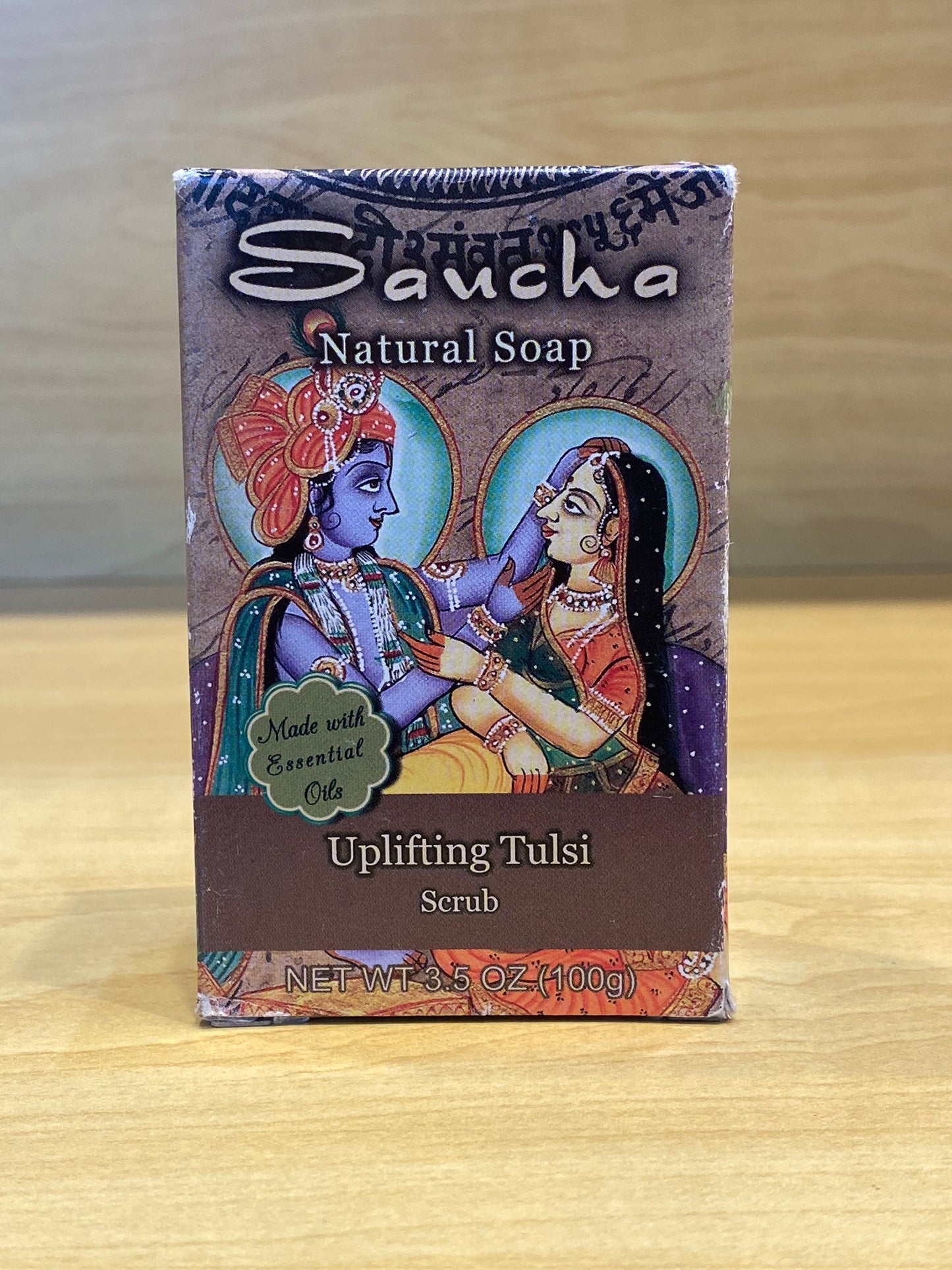 Tulsi Soap Bar Saucha Natural Uplifting Tulsi Scrub