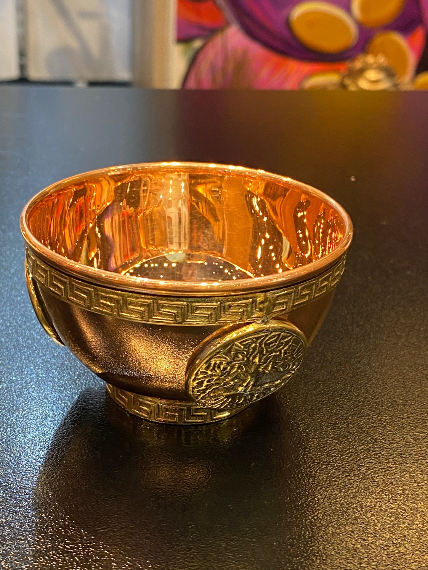 Copper Offering Bowl w/Tree Of Life