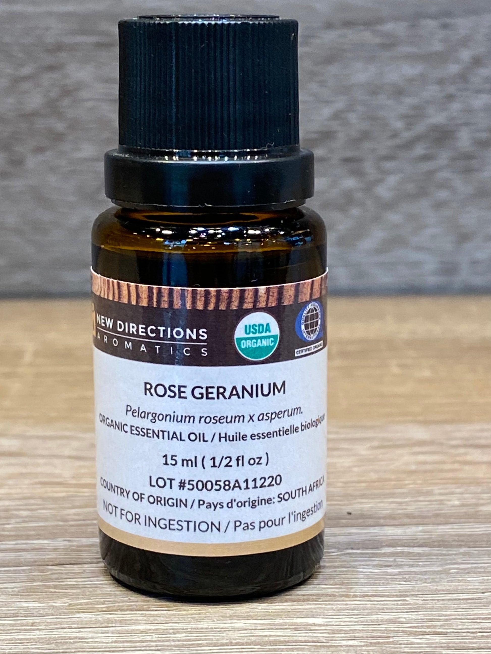 New Directions Aromatics Rose Geranium Oil