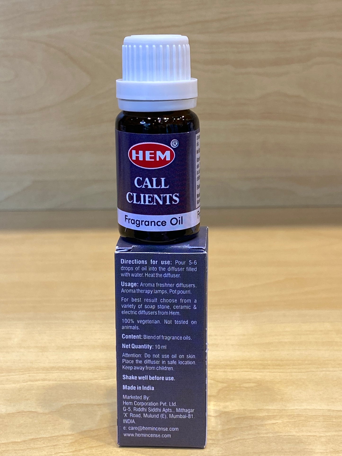 HEM Fragrance Oil Call Clients