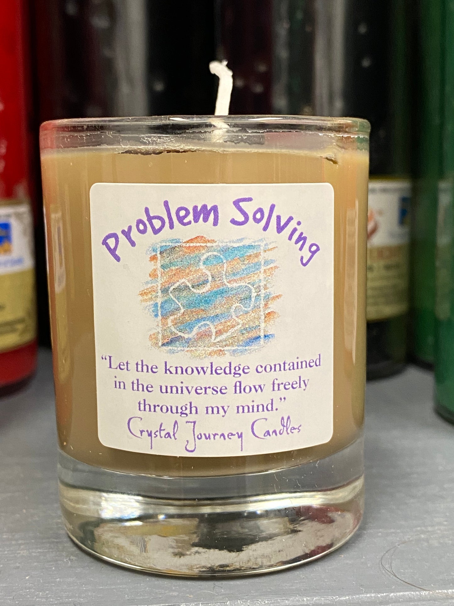 Problem Solving-Crystal Journey Filled Glass Votives