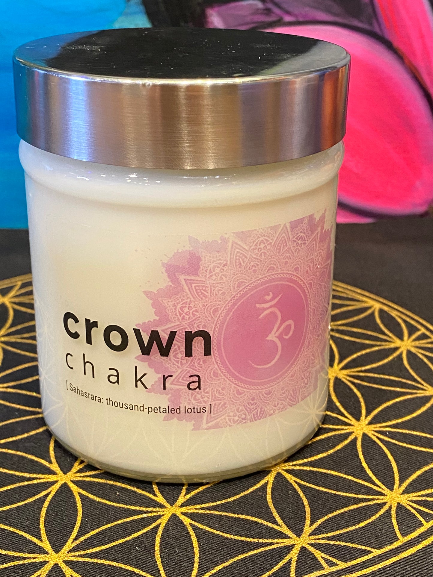 Nature's Artifacts Crown Chakra Candle