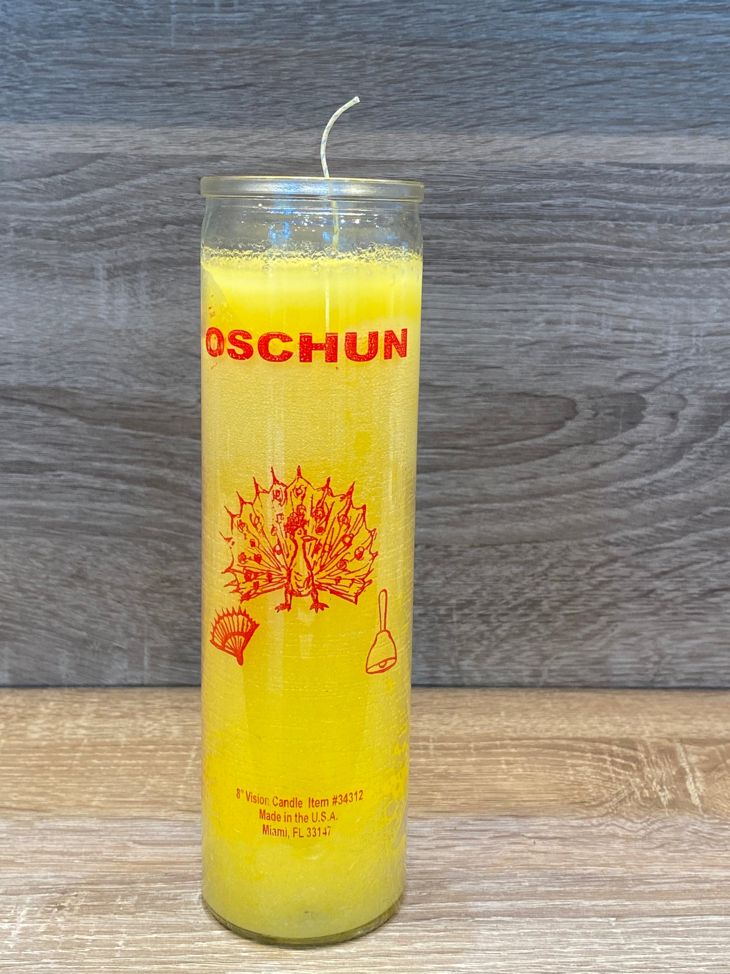 Orisha-Oschun 7 Day Candle, Yellow