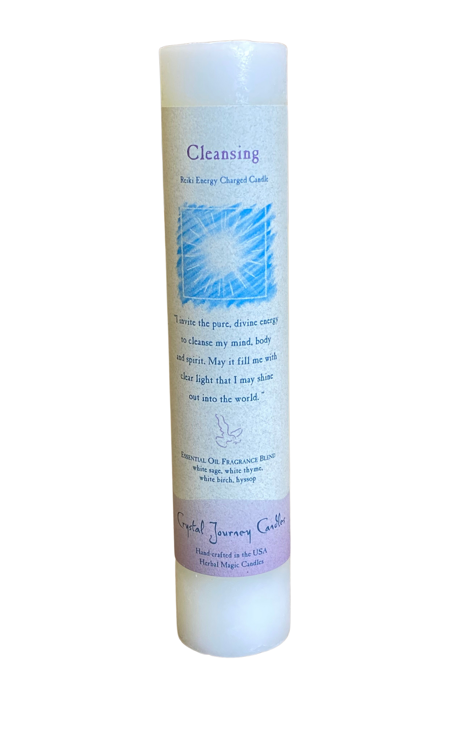 Crystal Journey Reiki Pillar Candle Cleansing