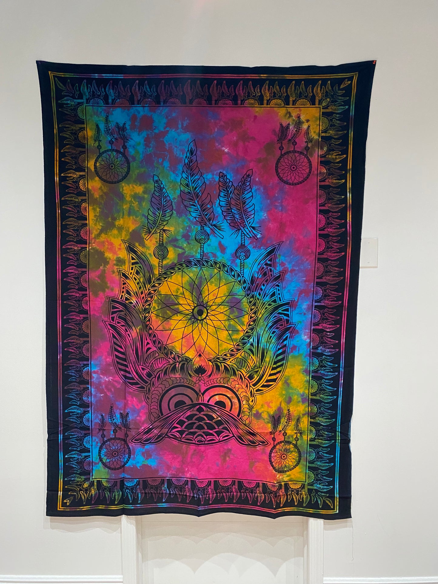 Owl Dream Catcher Tapestry