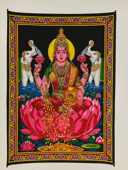 Goddess Lakshmi Indian Tapestry