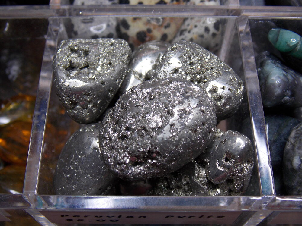 Peruvian Pyrite Tumbled Small 1pc