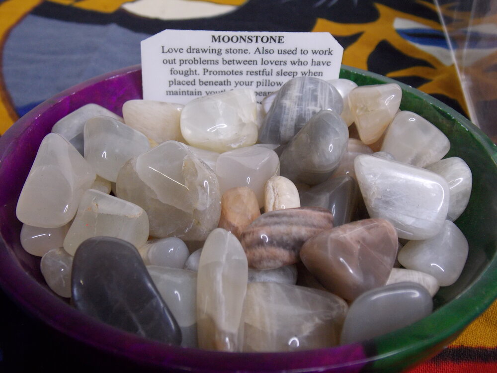 Moonstone (dime size)