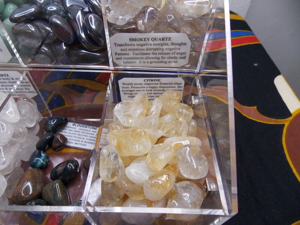 Citrine stones (dime size)