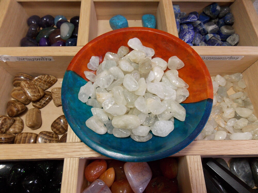 Aquamarine (dime) Tumbled Stones - Healing Lotus Shop