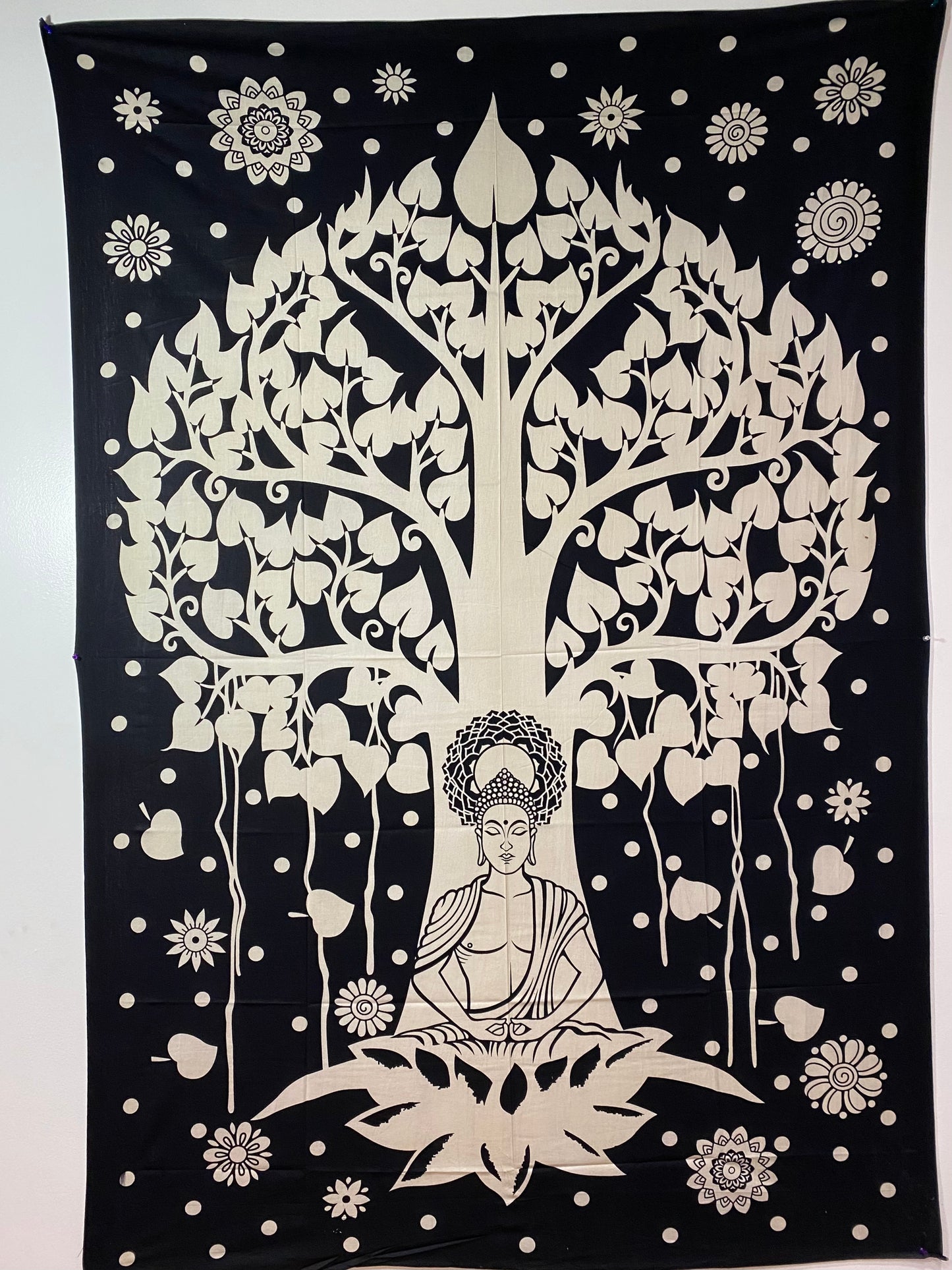 Buddha and Bodhi Tree Tapestry