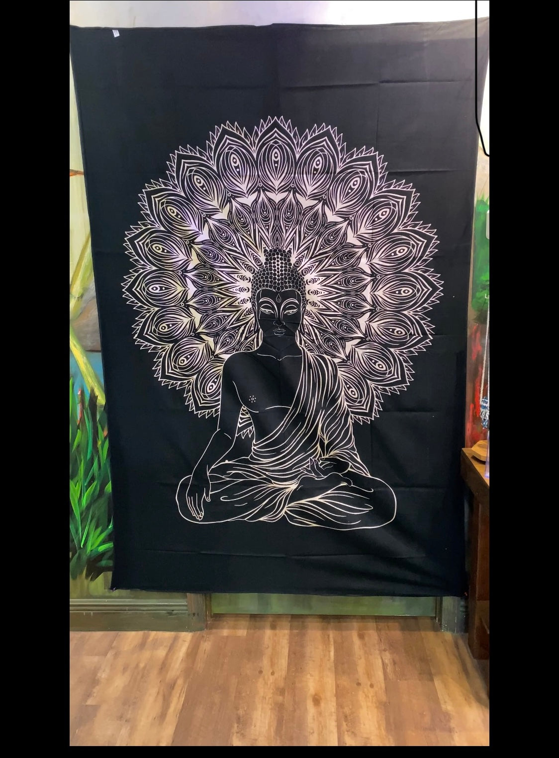 Buddha Meditation Mandala Tapestry