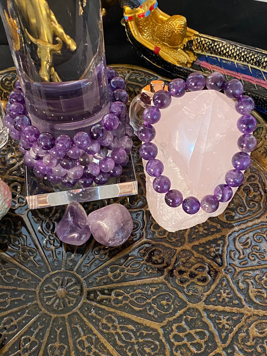 Purple 2025 gemstone bracelet