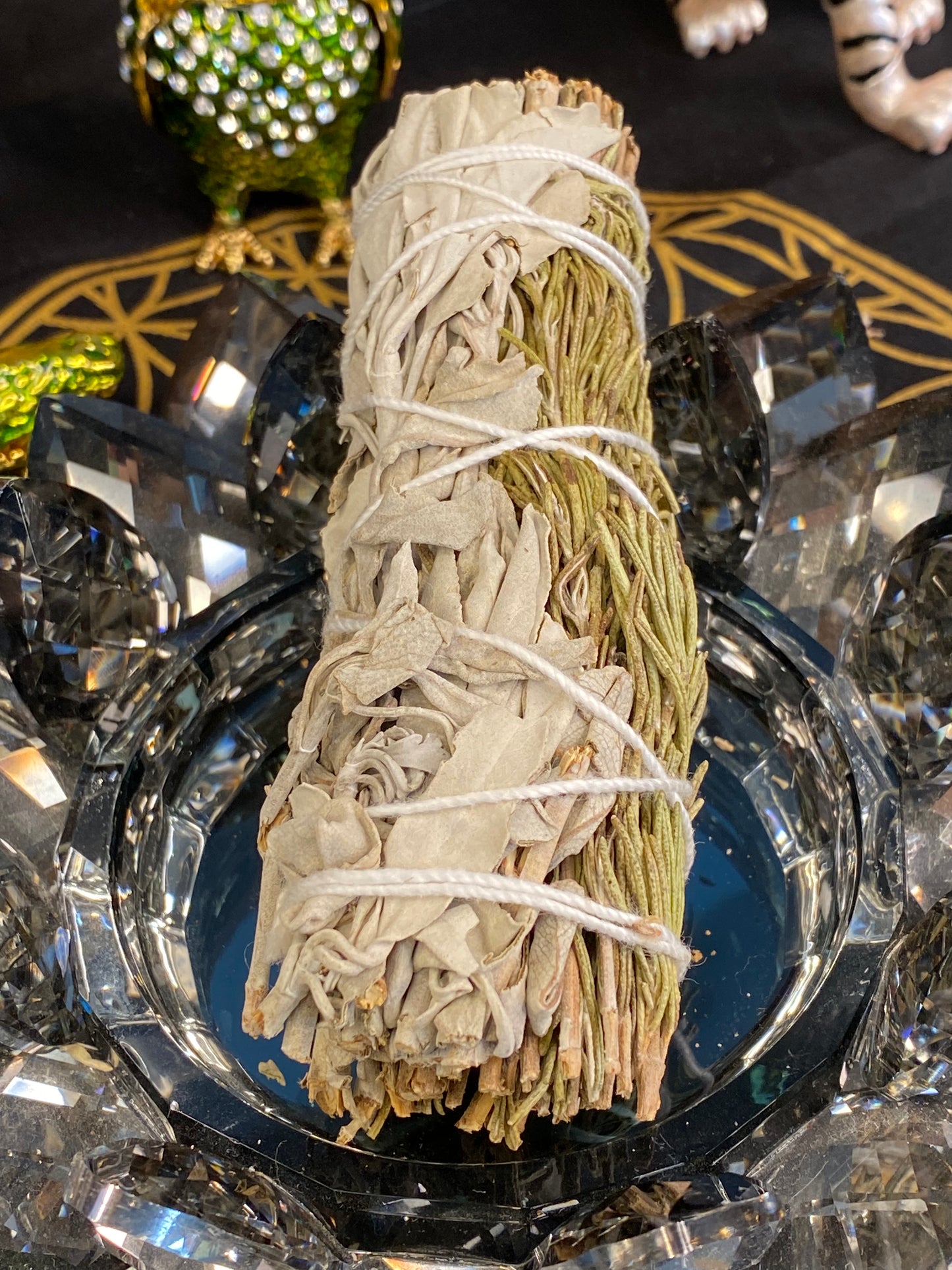 White Sage & Rosemary 4” Wand