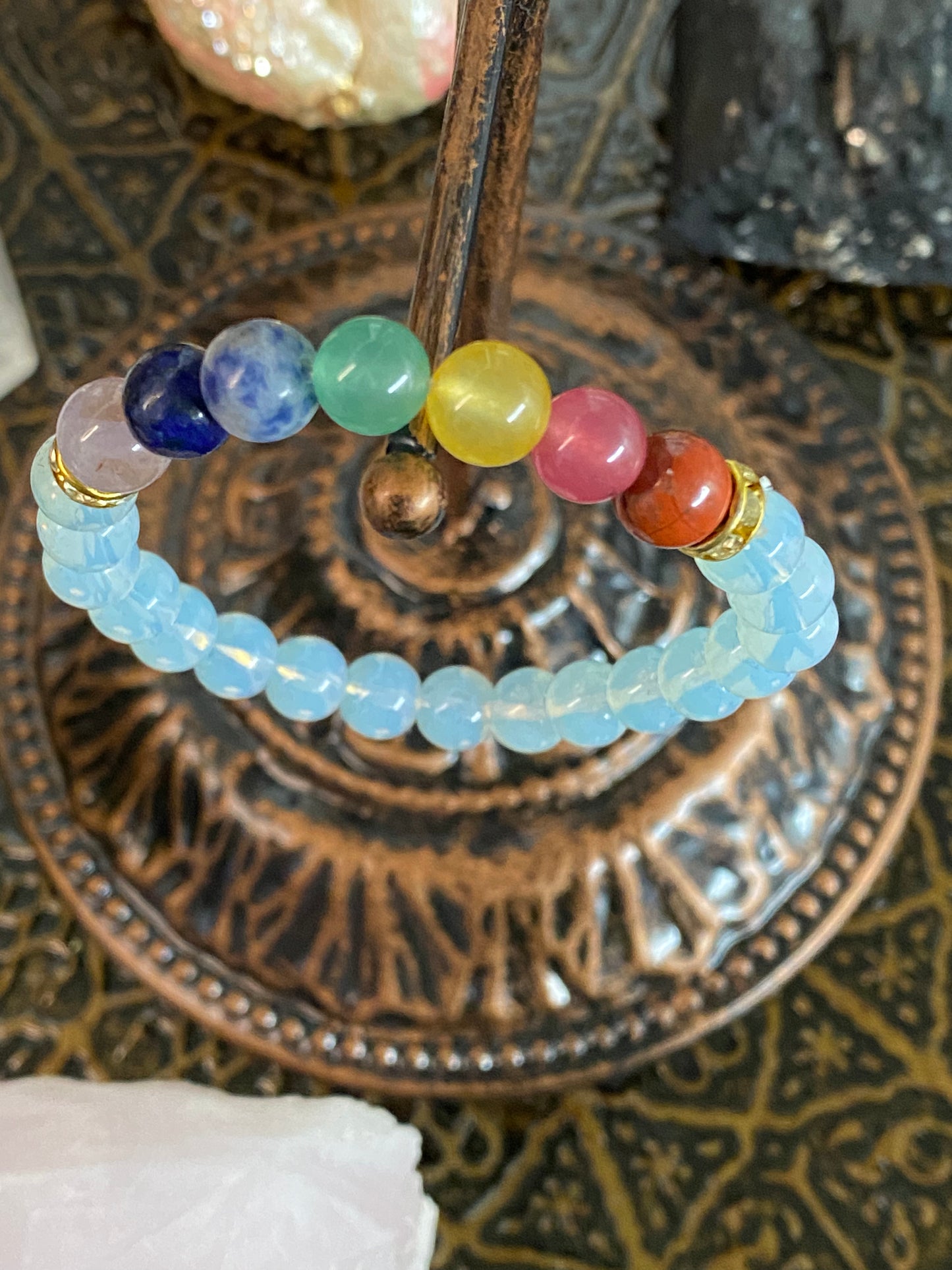 Opalite Chakra Gemstone Bracelet