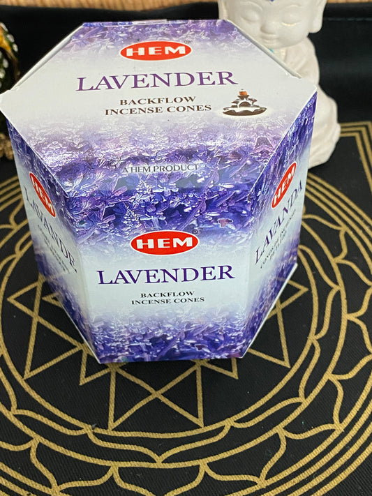 HEM Lavender Backflow Dhoop Incense