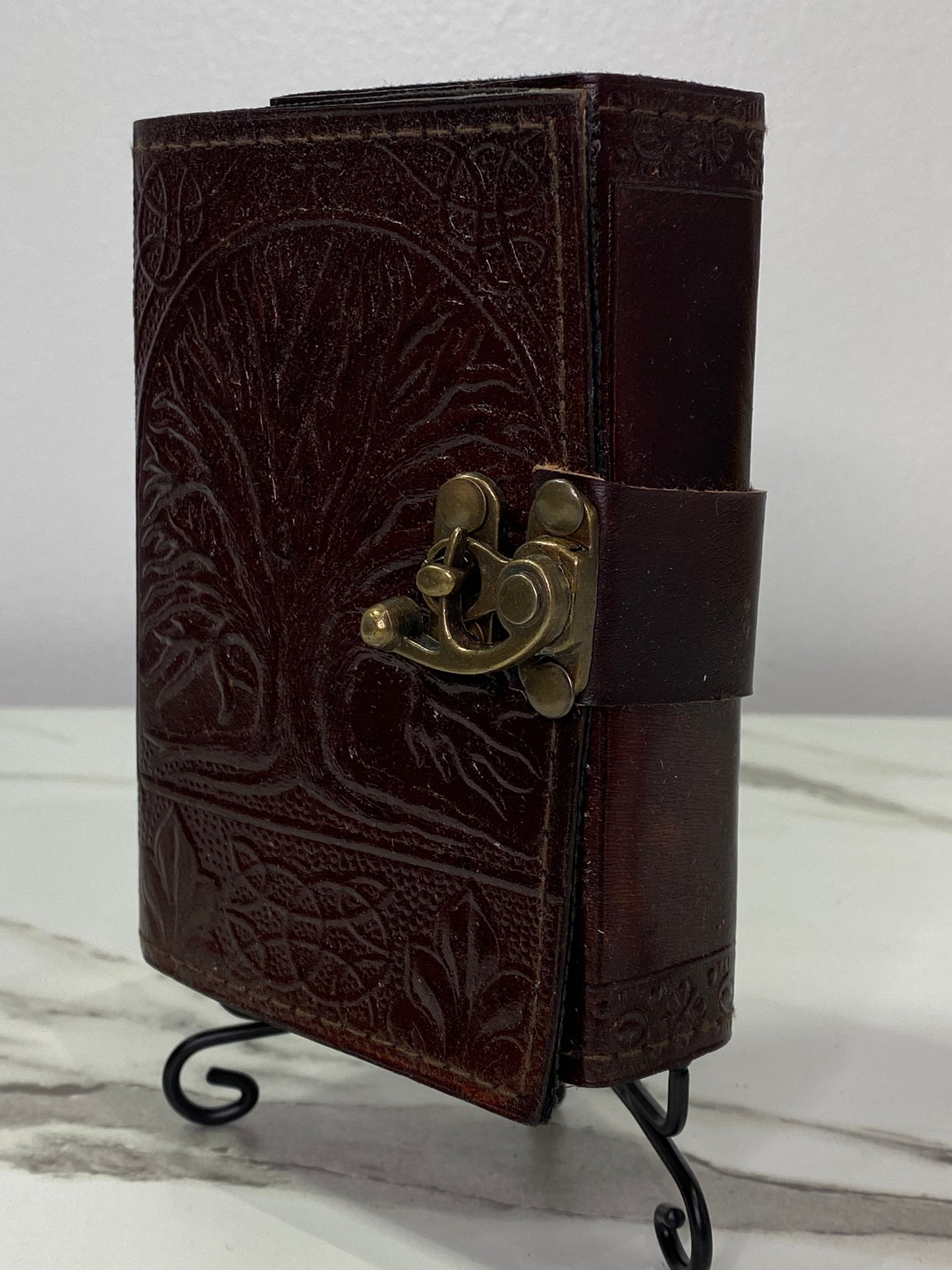 Tree of Life leather blank journal w/ latch