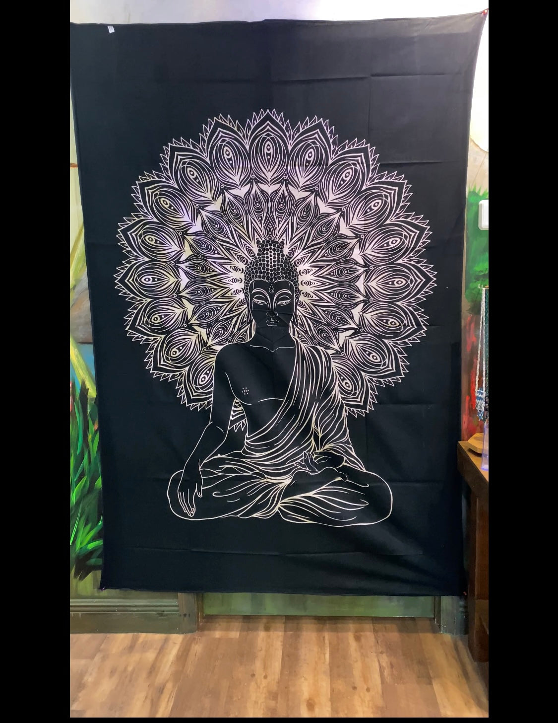 Buddha Meditation Mandala Tapestry