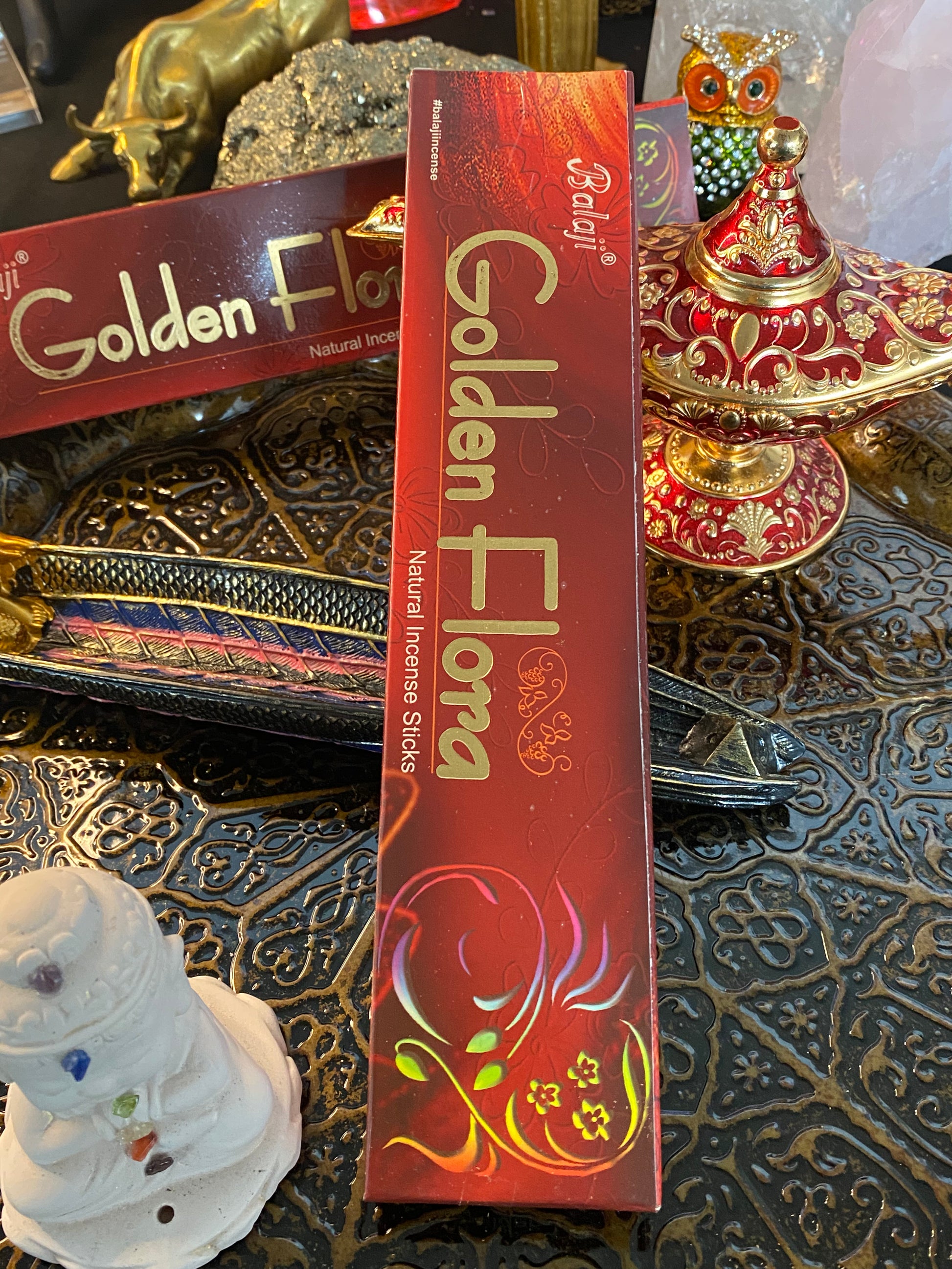 Balaji Golden Flora Incense Sticks - Healing Lotus Shop