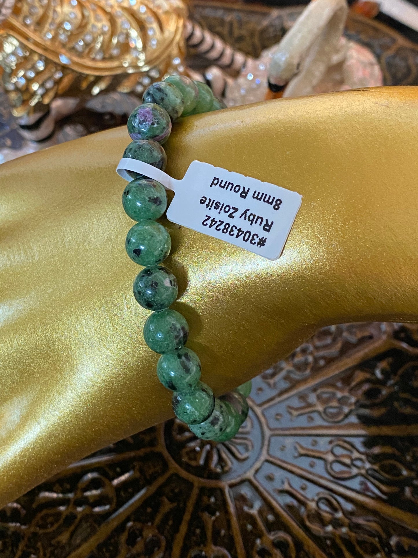 Ruby Zoisite Gemstone Bracelet